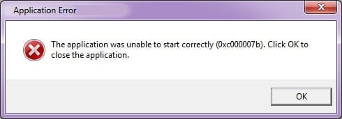 How to Fix Application Error 0xc000007b