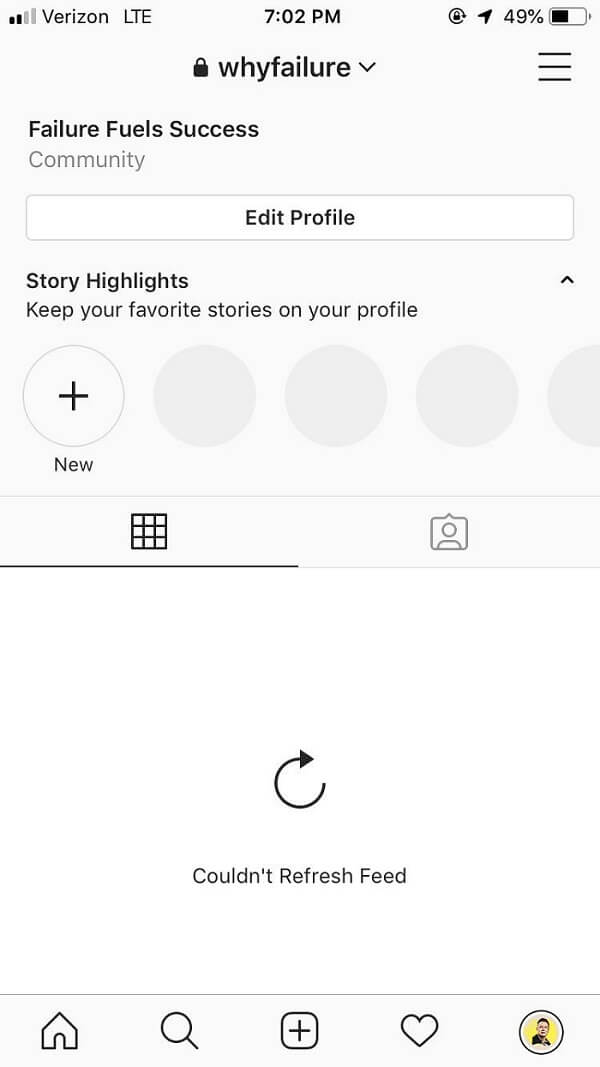Fix Instagram Couldn’t refresh feed Error on Android