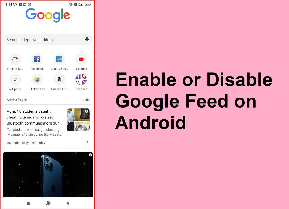 How to Enable or Disable Google Feed on Android