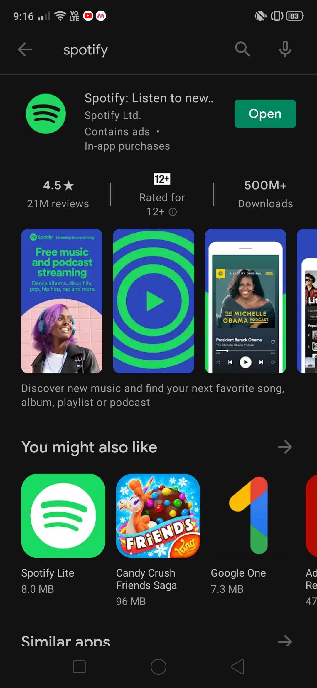 Spotify | Empty Trash On Android