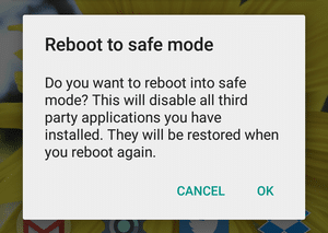 See a pop-up asking you to reboot in safe mode. phone is stuck on Downloading do not turn off screen