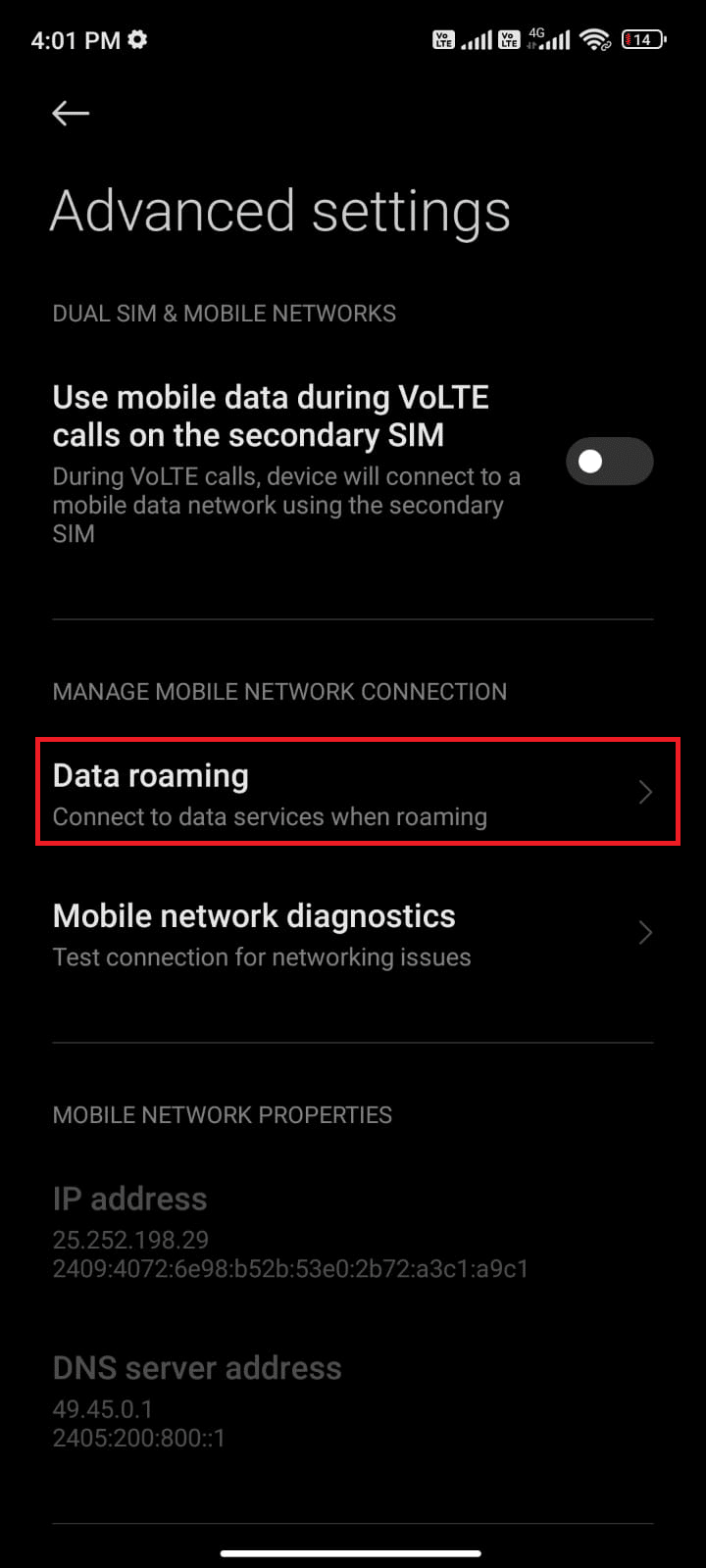 Data roaming