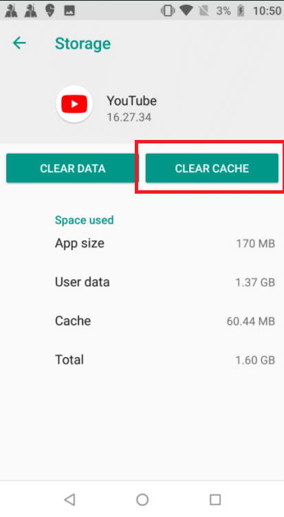 Tap on Clear cache. Fix Network Error 503