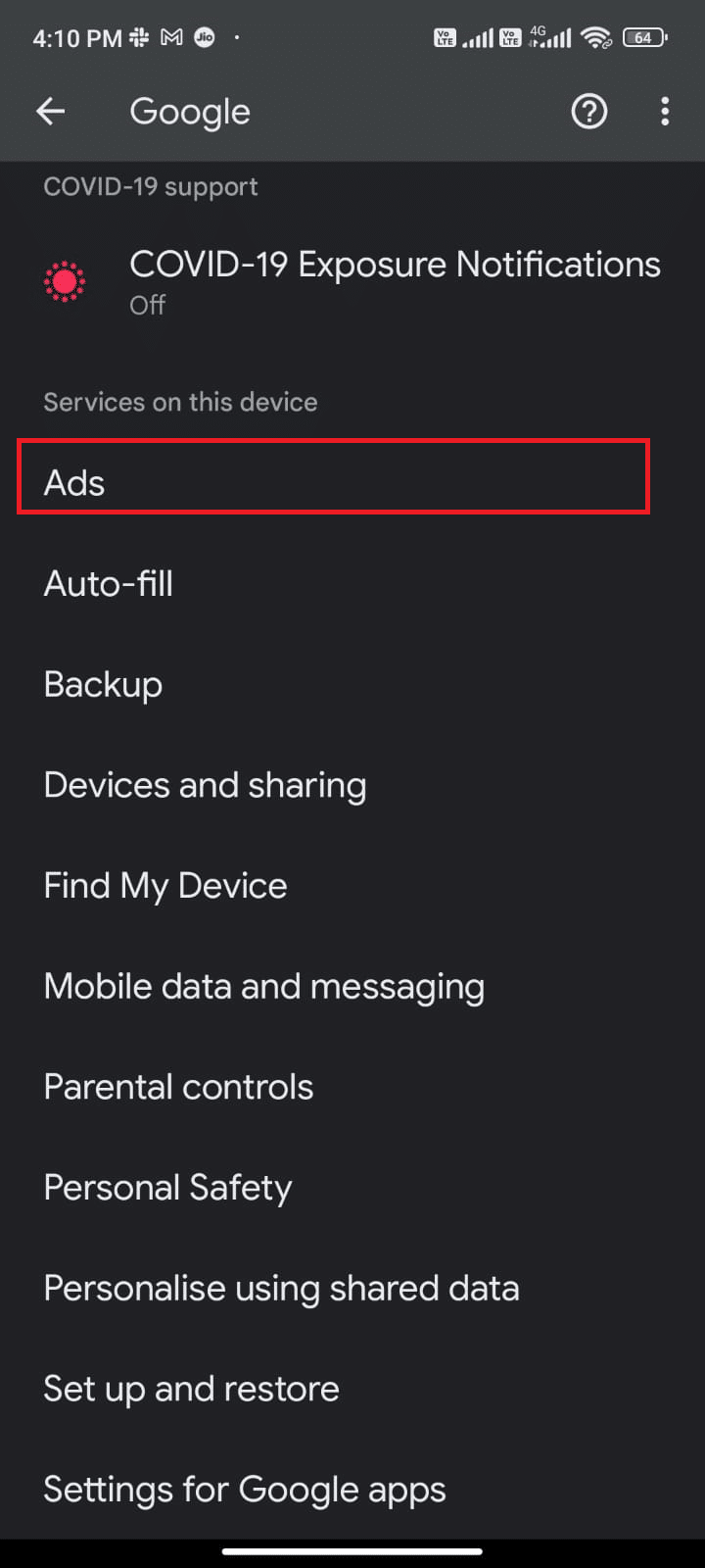Tap the Ads option under Services on this device. How to Tell If Your Phone is Tapped