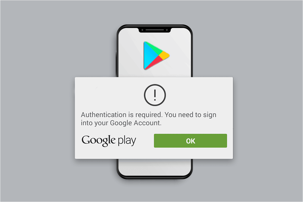 Ret Google Play-godkendelse er påkrævet fejl på Android