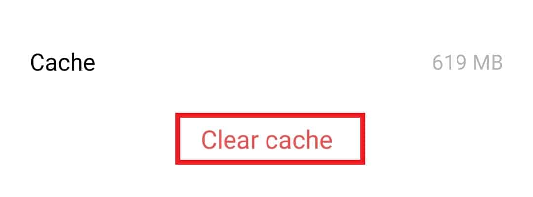 Tap on Clear cache. Fix Sling TV Down on Android