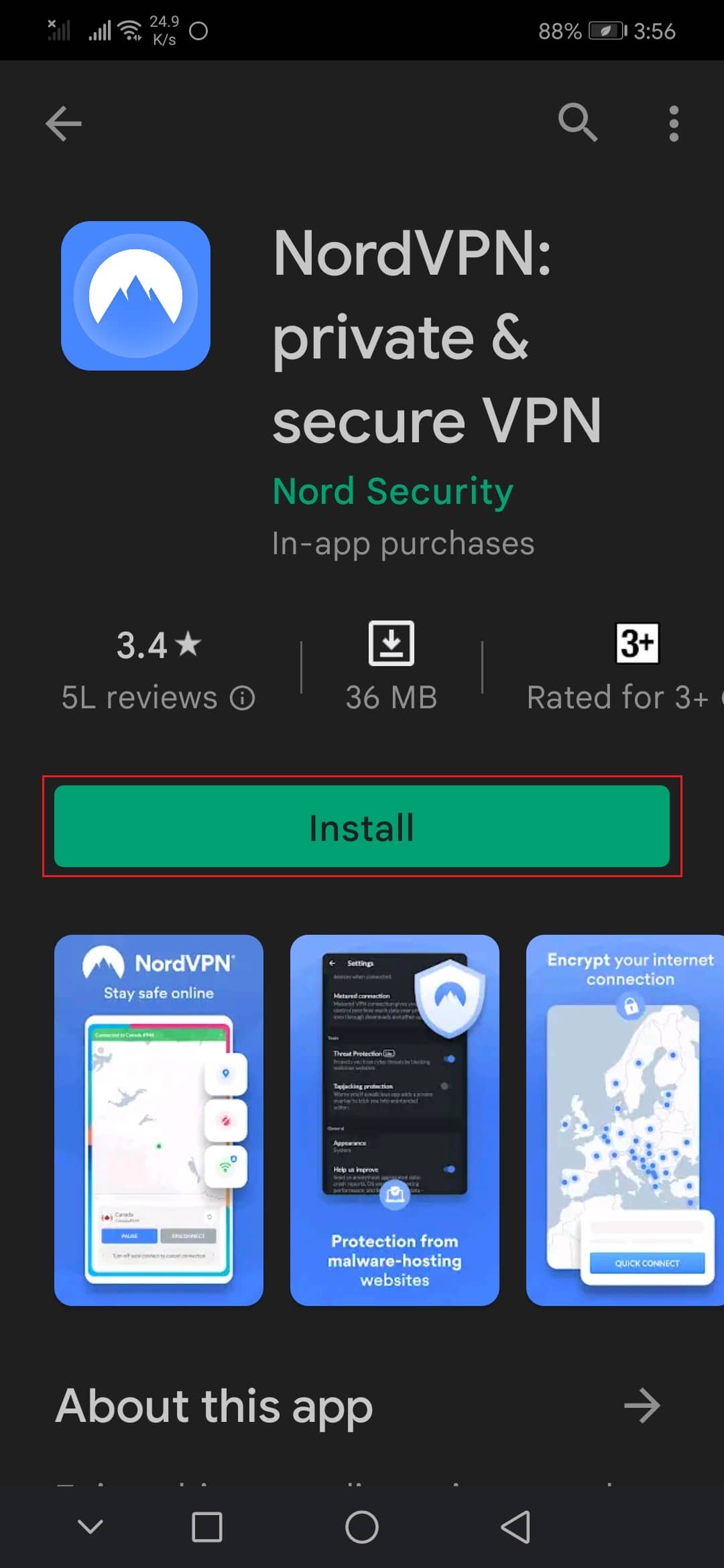 nordVPN android app playstore