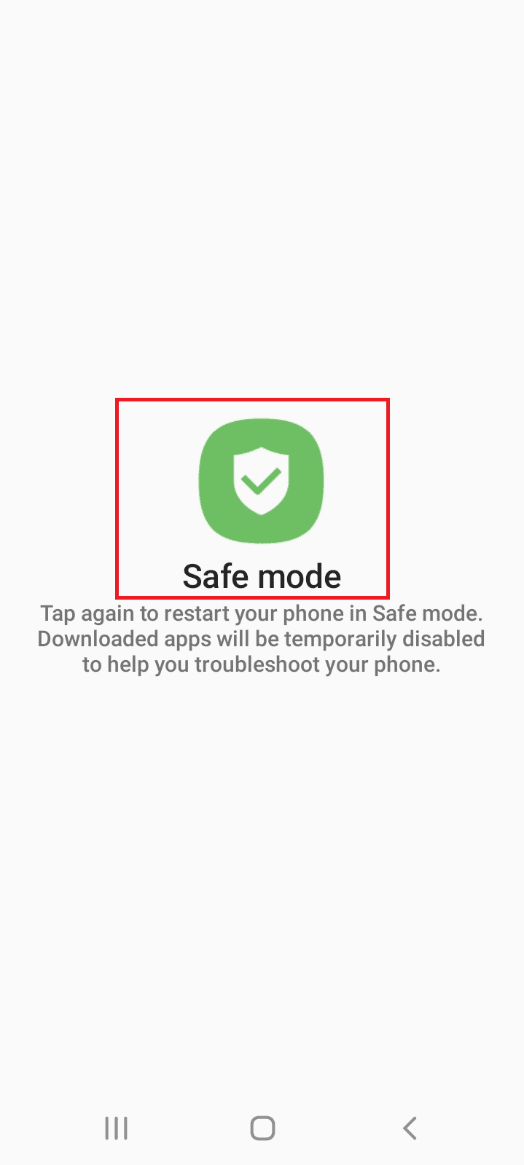Tap on the Safe mode button. Fix Galaxy Note 5 SIM Card Error