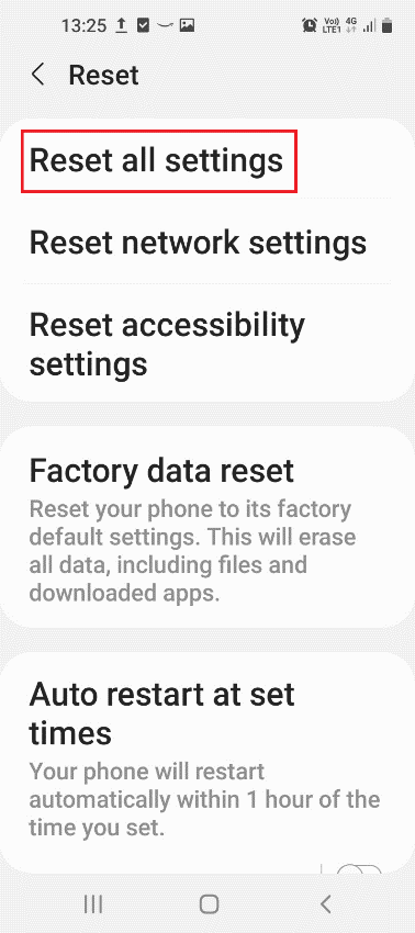 Reset your Phone