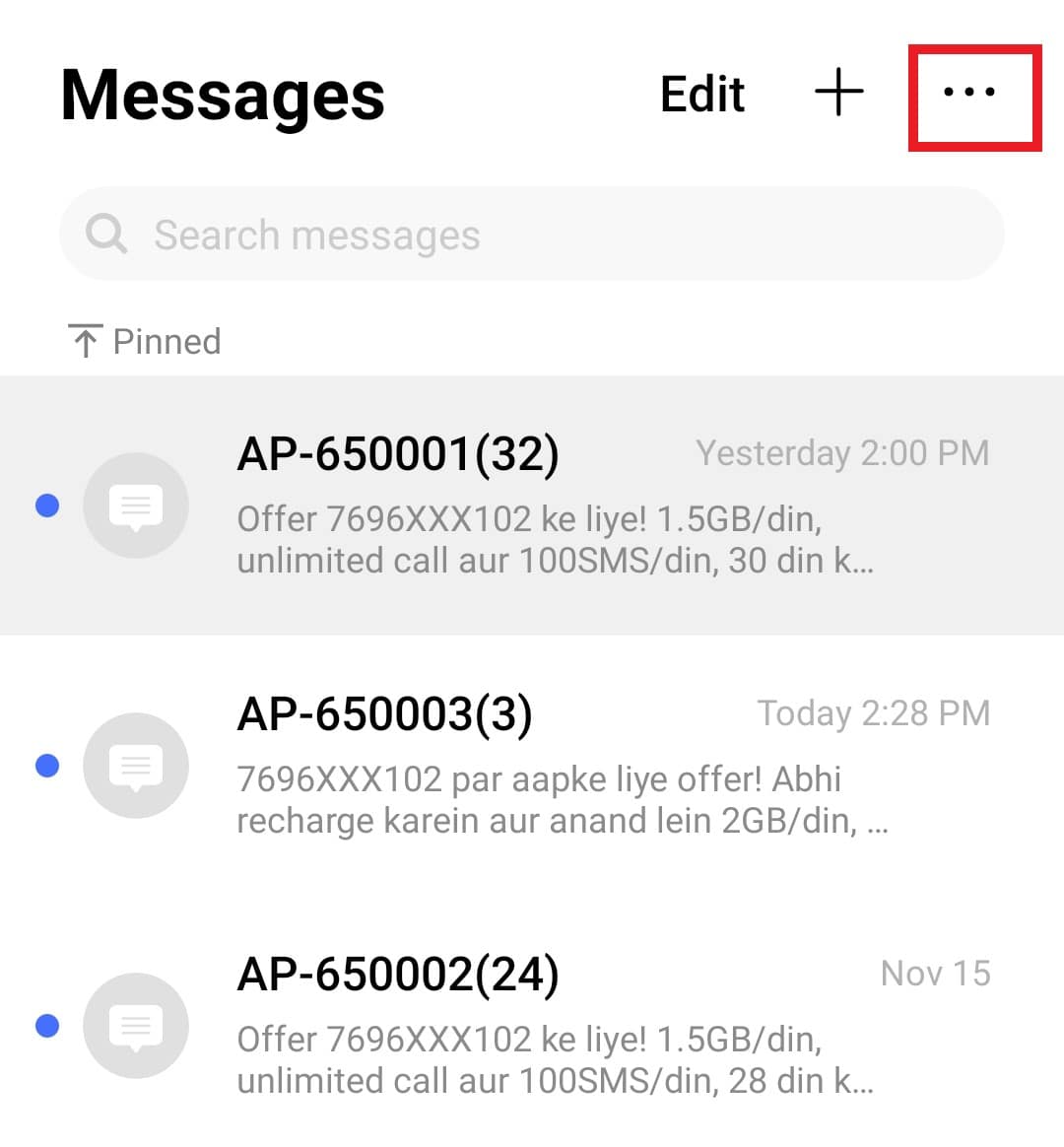 Tap on the three dot icon. 8 Ways to Fix Android Text Messages Stuck Downloading