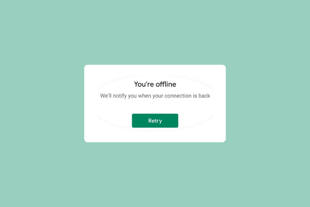 Fix Google for Android Shows Offline Issue