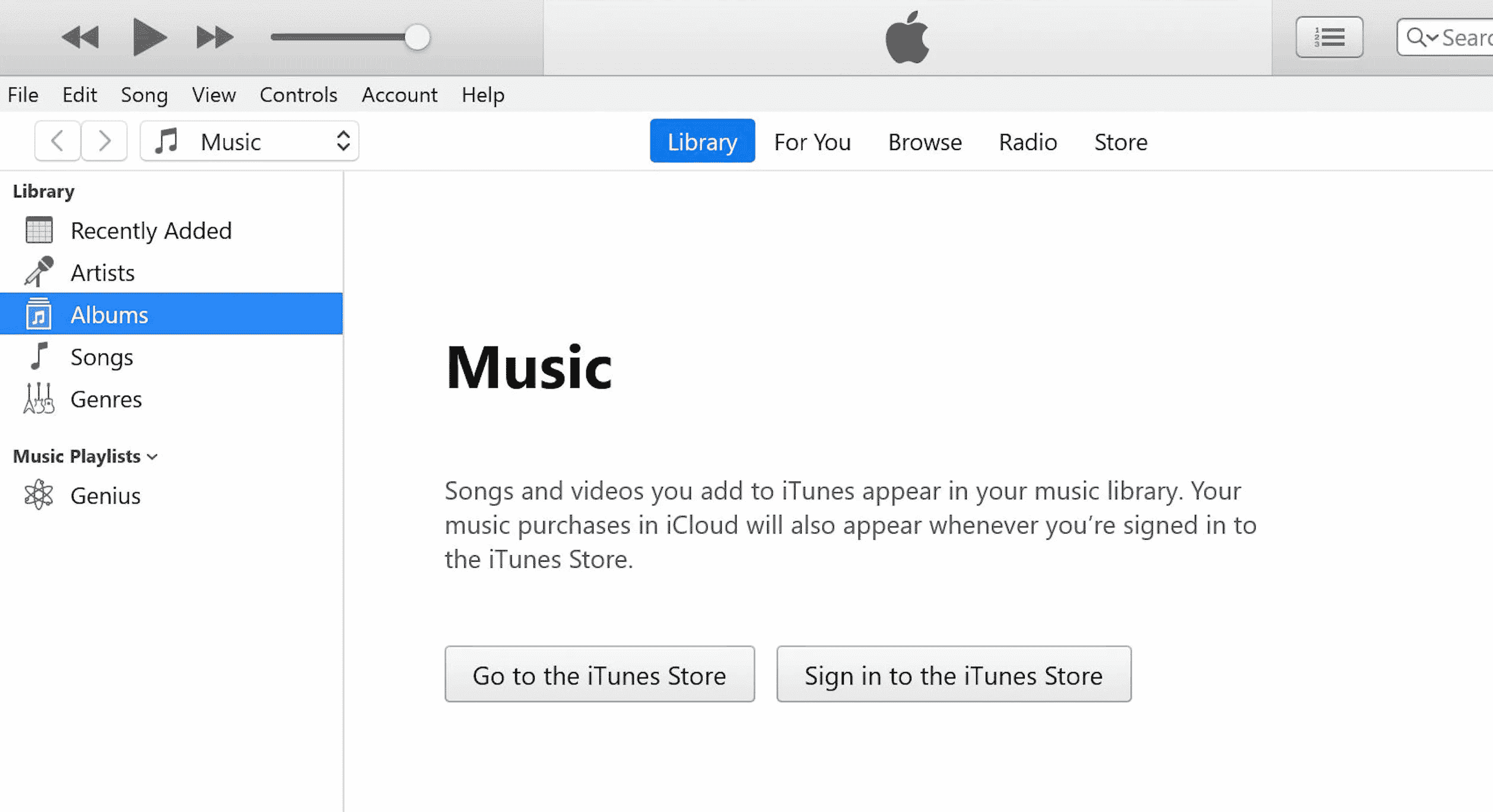 abra a aplicación iTunes no seu PC ou portátil