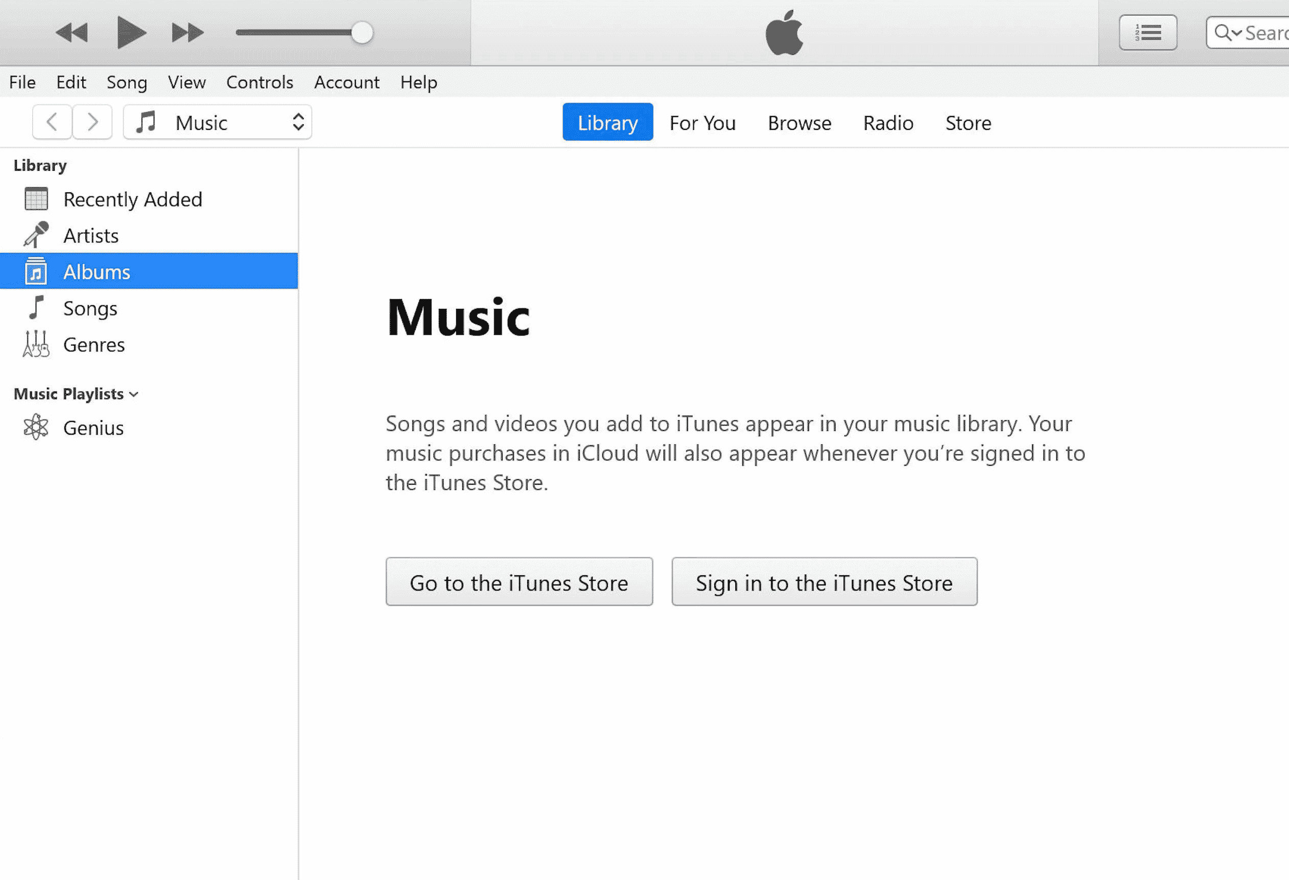 atidarykite iTunes programą savo kompiuteryje arba nešiojamajame kompiuteryje