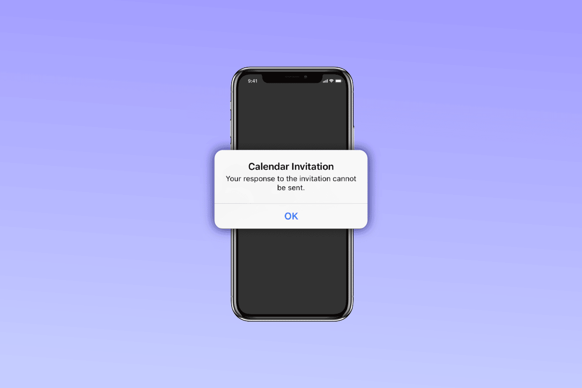 แก้ไขคำเชิญปฏิทิน iPhone ไม่สามารถส่งข้อผิดพลาดได้