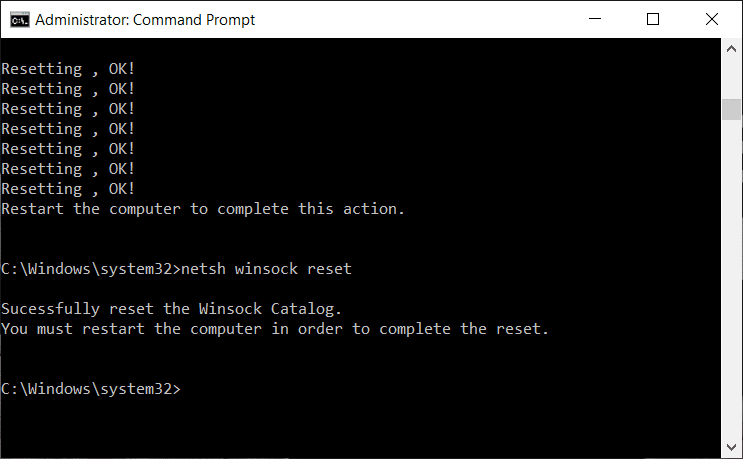 netsh winsock reset. How to Fix Ethernet Doesn't Have a Valid IP Configuration Error