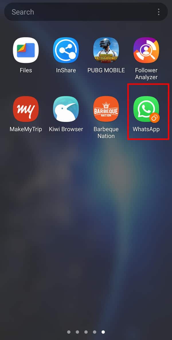 A new WhatsApp icon will be displayed on the apps icon tray.  | How to use WhatsApp without a Phone Number