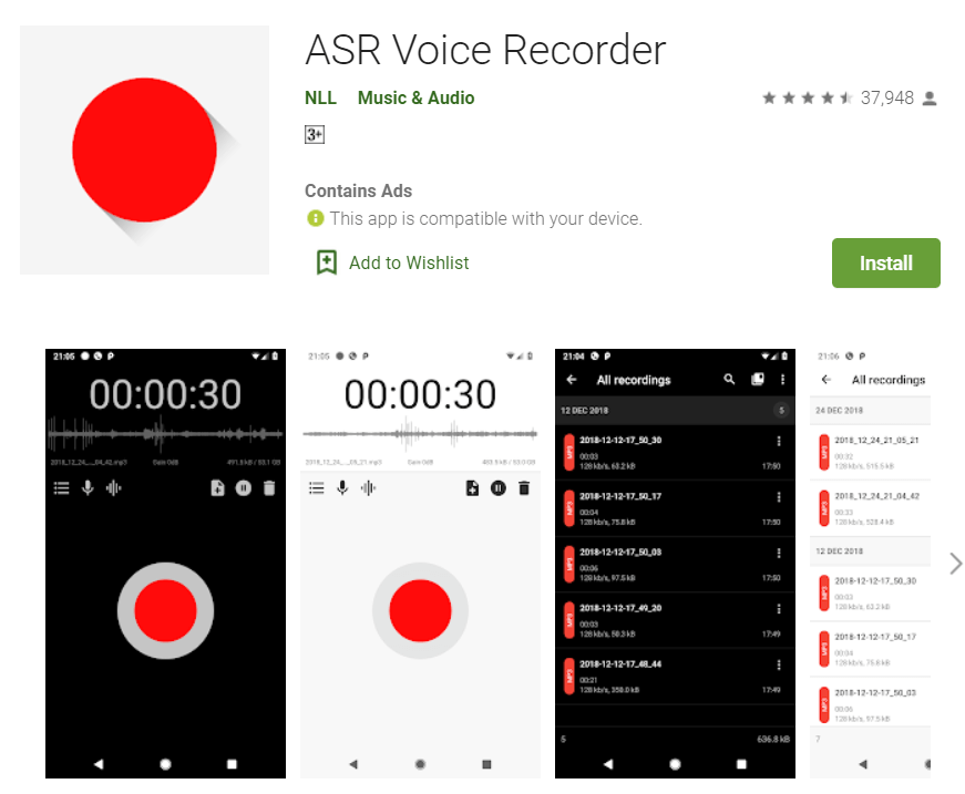 ASR Voice Recorder
