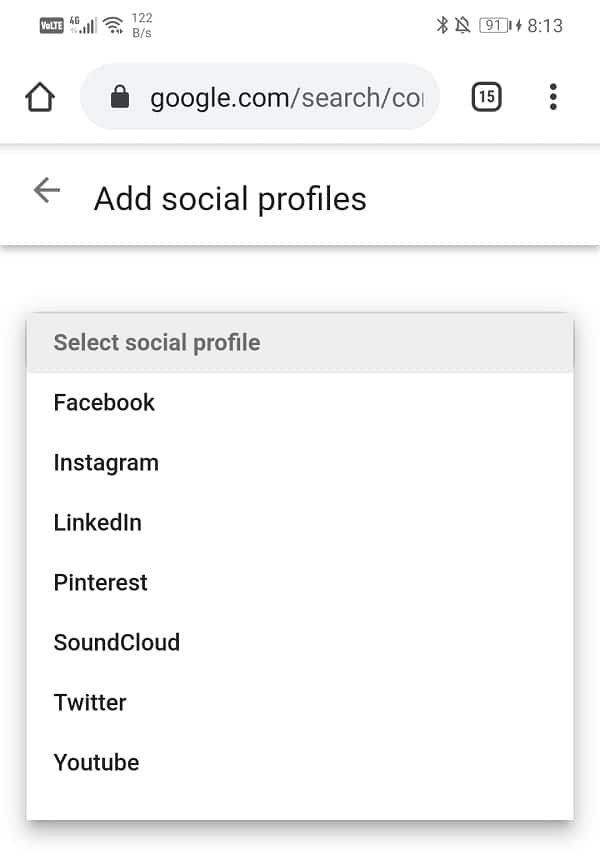 Add your social media accounts to this card to highlight them