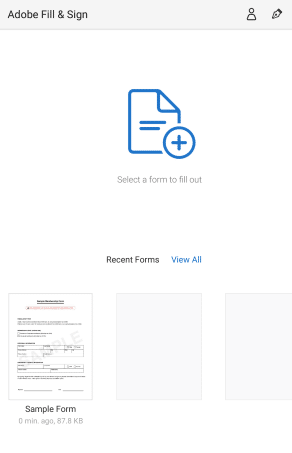 Adobe Fill and Sign | Plej bonaj Aplikoj por Redakti PDF en Android