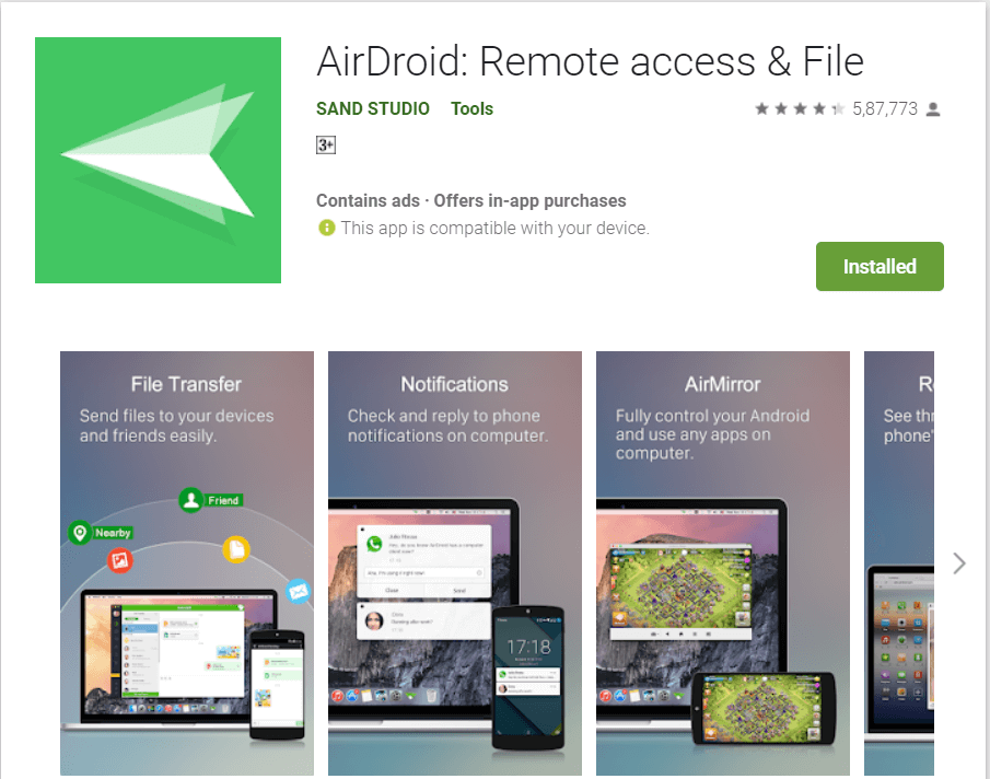 Airdroid | Best Apps to Remote Control Android Phone from your PC