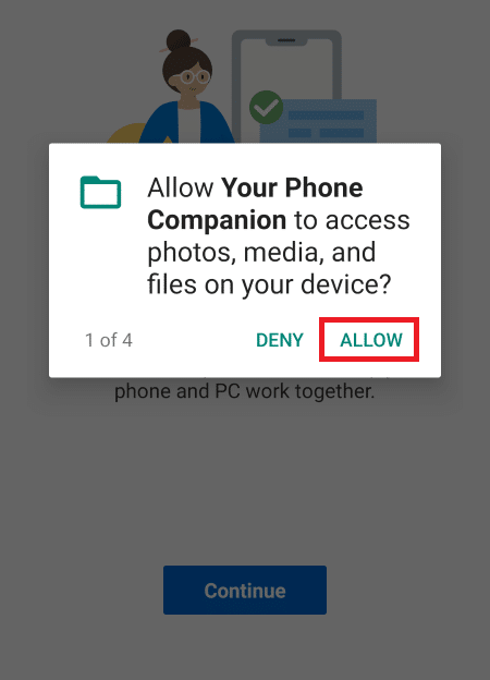 Allow app permissions when prompt.