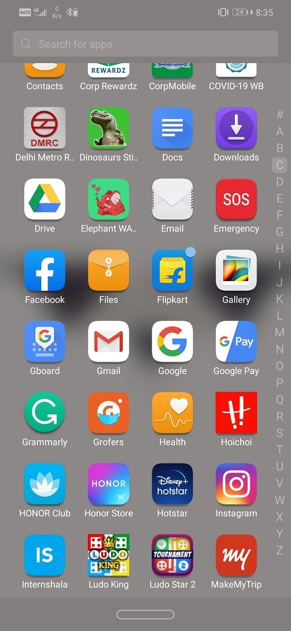 Apps are usually sorted in alphabetical order | How to Restore Deleted App Icons on Android