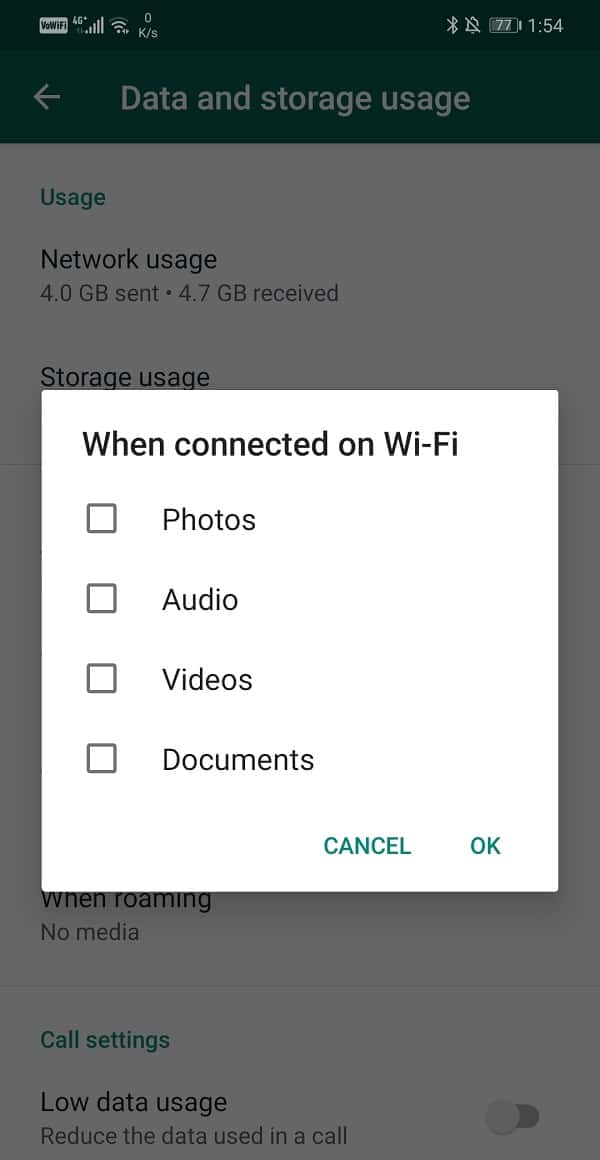 Automatically download all media files shared on WhatsApp