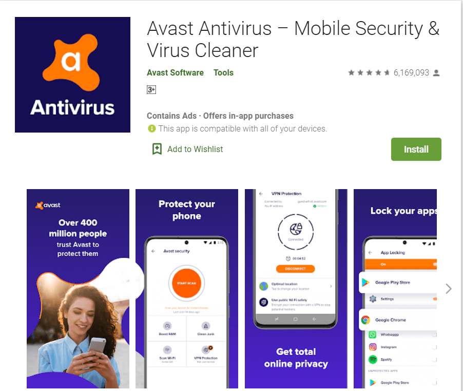 Avast AntiVirus | Best Adware Removal Apps