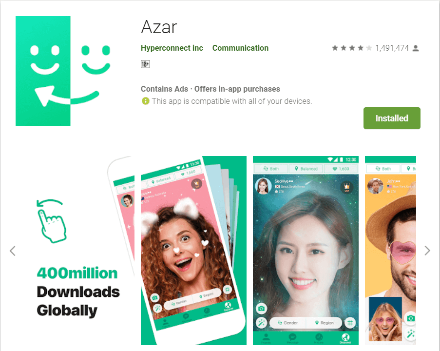 Azar | Top-Android-Apps zum Chatten mit Fremden