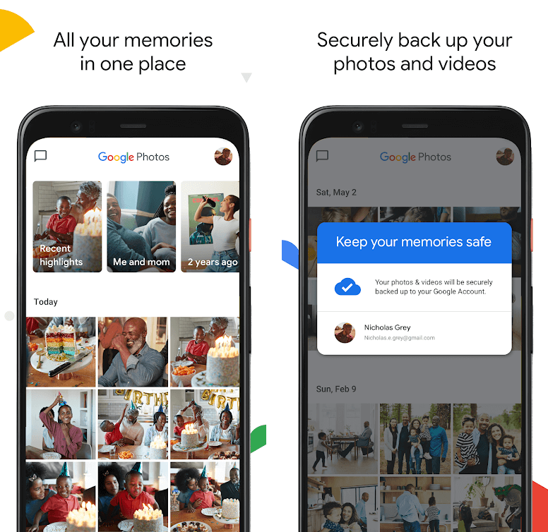 Back up photos & videos on Android using Google Photos