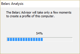 Belarc Advisor generating report