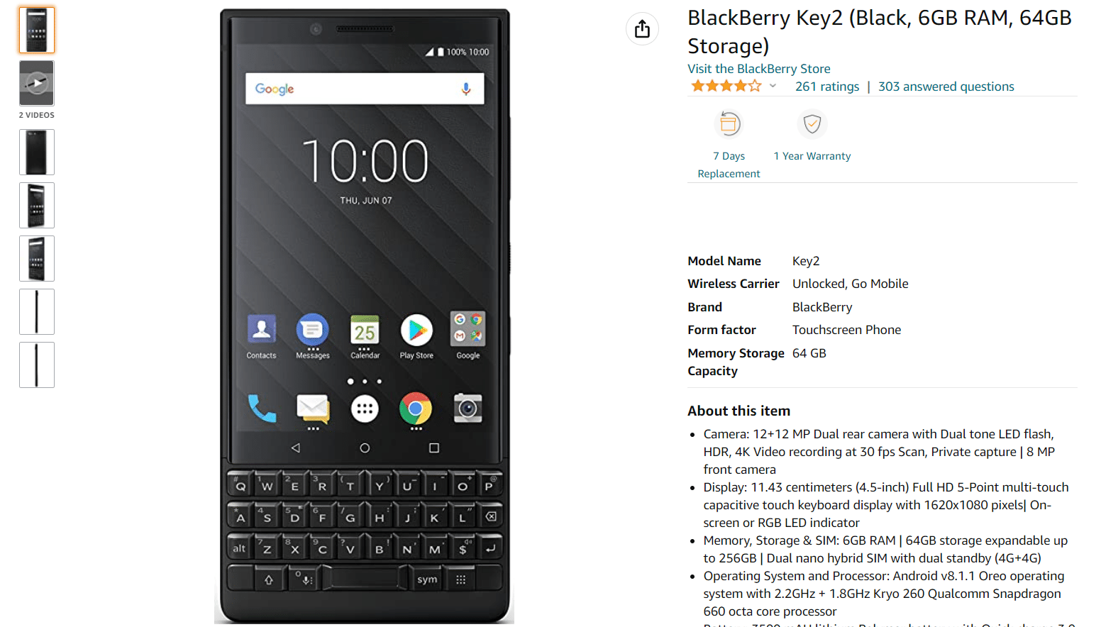blackberry КЛЮЧ2