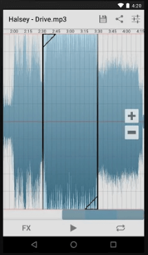 Can playback from any point in the audio with a simple tap and listen to your edited audio