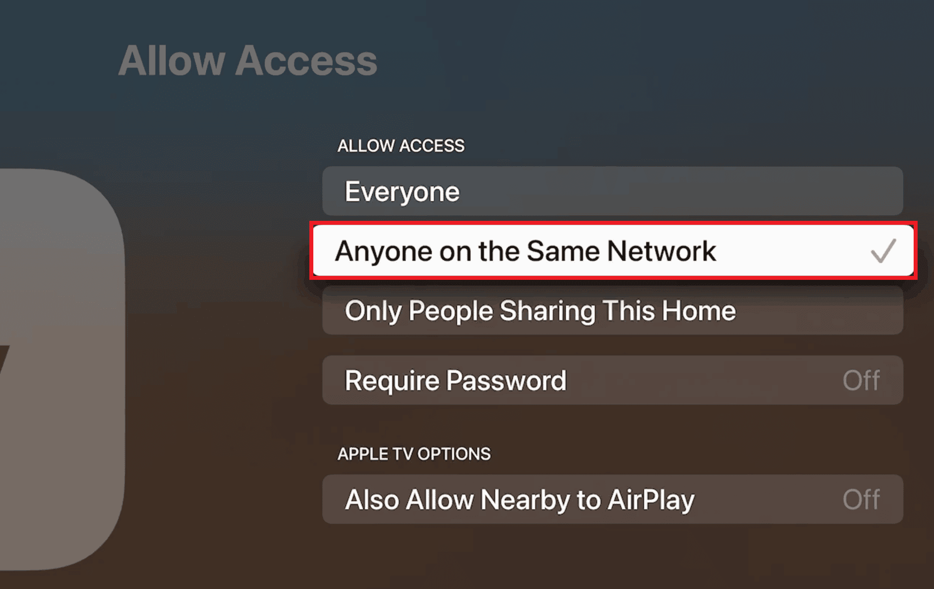 Choose Anyone on the Same Network