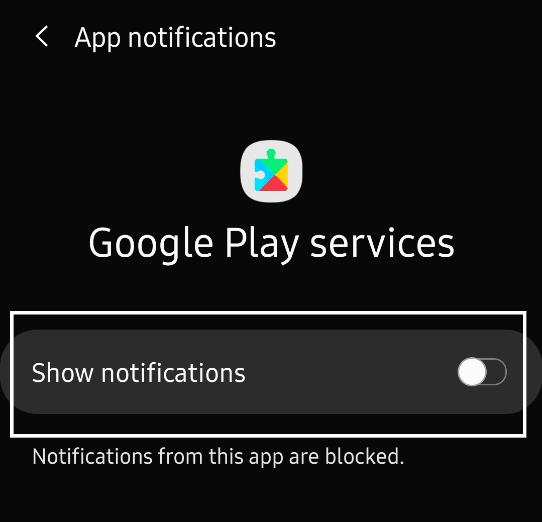 Choose Block all | Disable OTA Notifications on Android