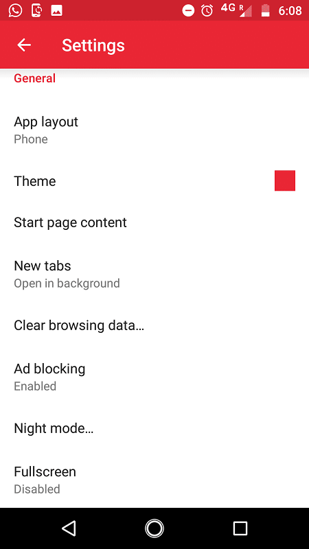 Choose clear browser history