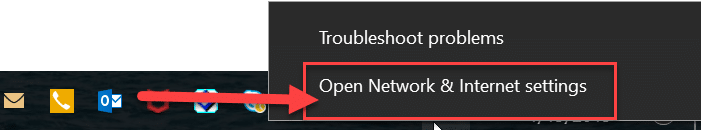 Κάντε κλικ στο Open Network and Sharing Center
