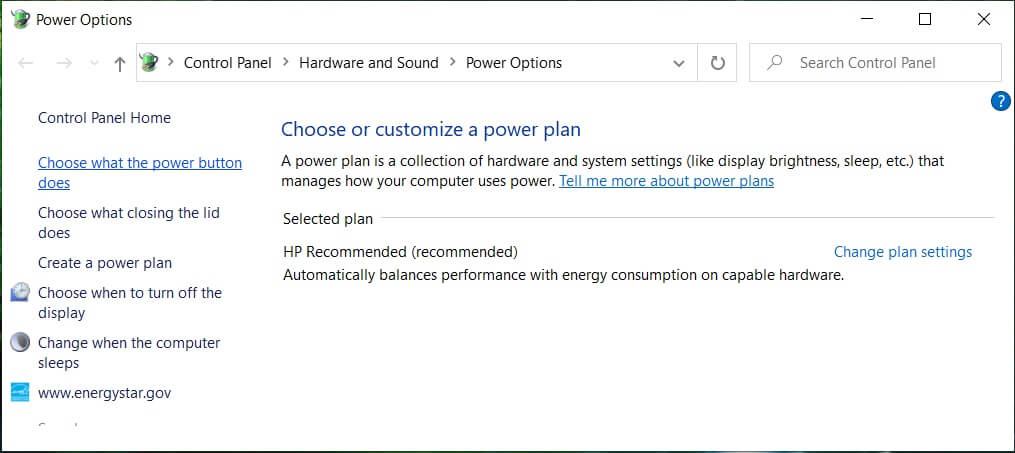 Click on Choose what the power buttons do in the top-left column | How to Enable Num Lock on Startup in Windows 10