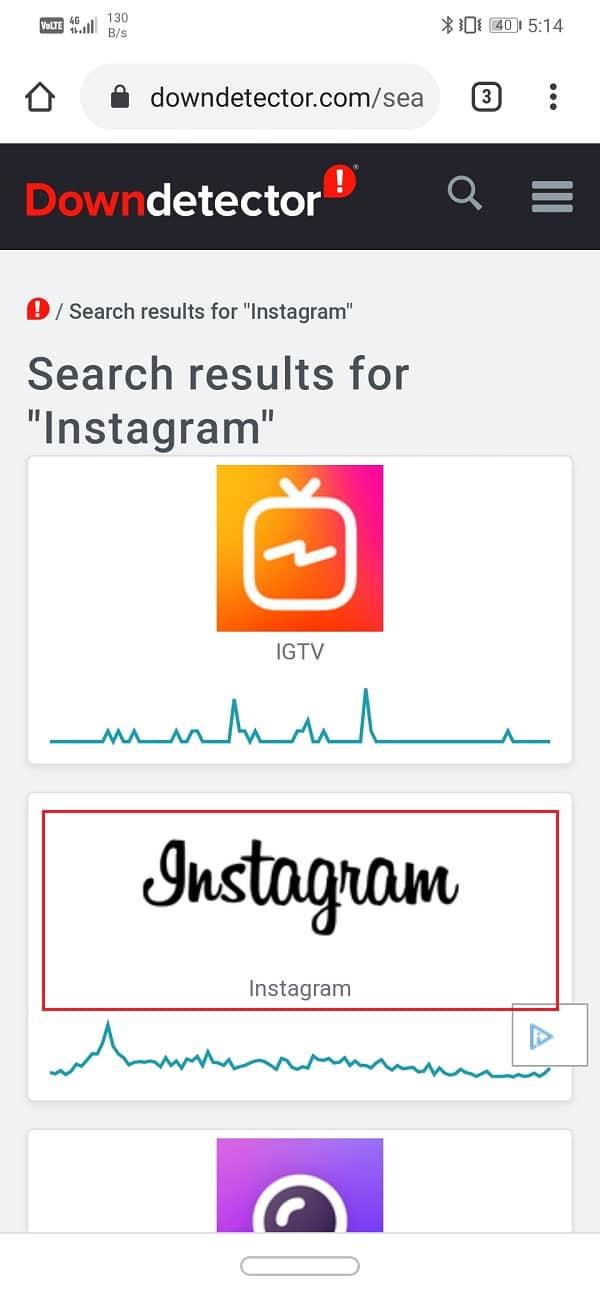 Click on the Instagram icon | Fix Instagram Not Working or Loading on Wi-Fi