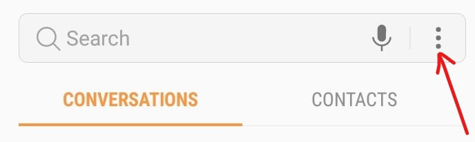 Click on the three-dot icon available at the top right corner