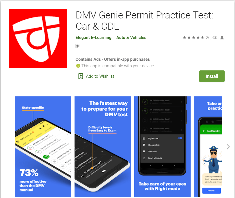 DMV GENIE | Car Learning Apps for Android