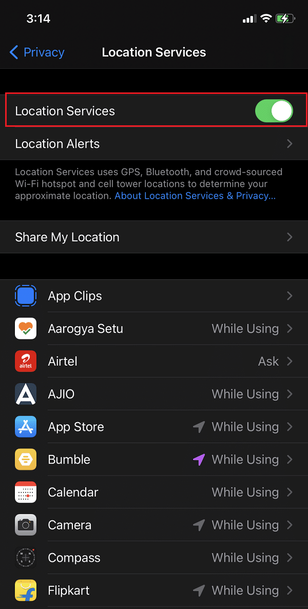 Disable Location Services. Fix iPhone overheating when charging