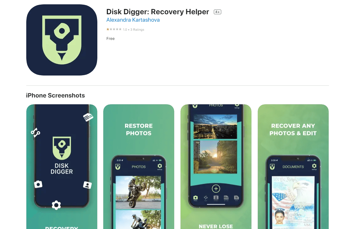 Disk Digger Recovery Helper