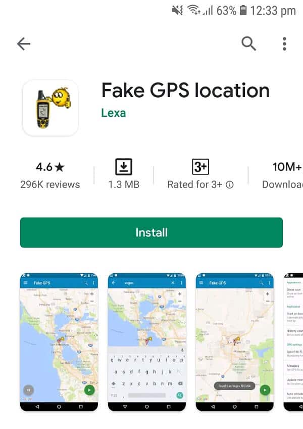 Baixe e instale localização GPS falsa