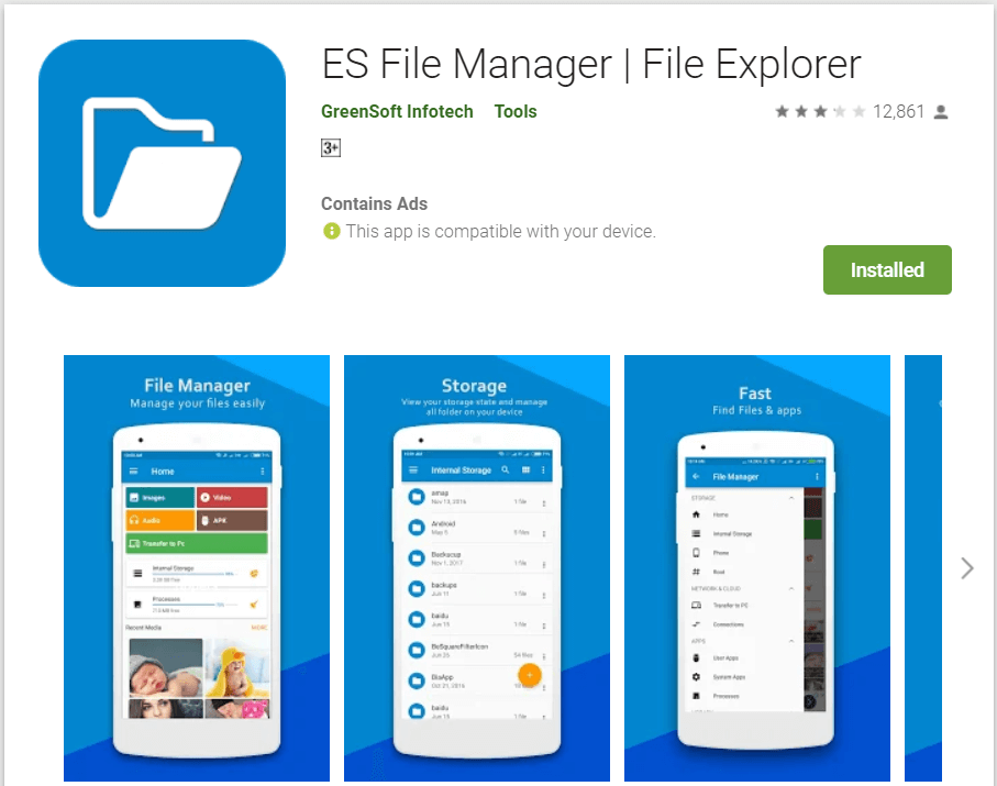 ES File Explorer | Remove Leftover Files After Uninstalling Apps
