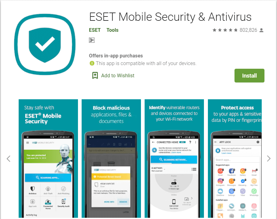 ESET Mobile Security and Antivirus