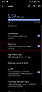 Enable Roaming Network 