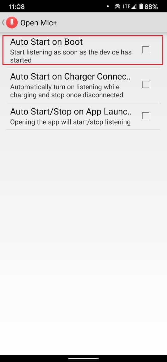 Enable autostart on boot to ensure it runs everytime