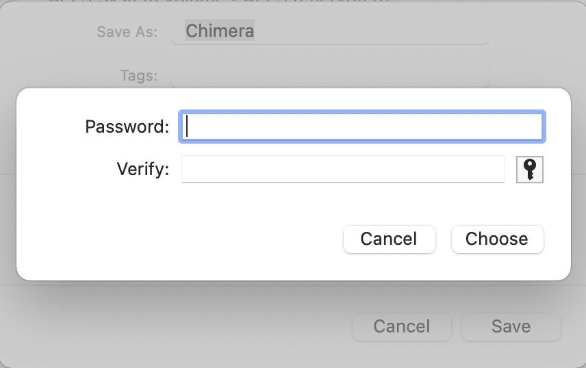 Enter the password that will be used to unlock the password-protected folder 