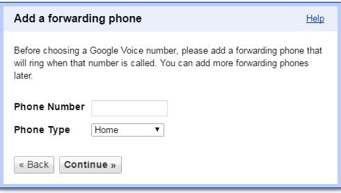 Enter to present the phone number as your Forwarding number and and tap on the Continue